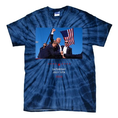 Trump 2024 Us Flag Donald Trump Election Rally Shooting 2024 Tie-Dye T-Shirt