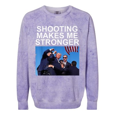 Trump 2024 Us Flag Donald Trump Election Rally Shooting 2024 Colorblast Crewneck Sweatshirt