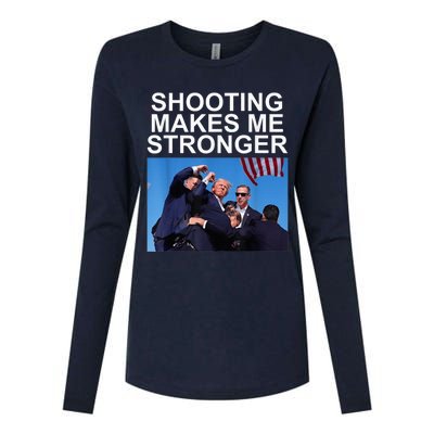 Trump 2024 Us Flag Donald Trump Election Rally Shooting 2024 Womens Cotton Relaxed Long Sleeve T-Shirt