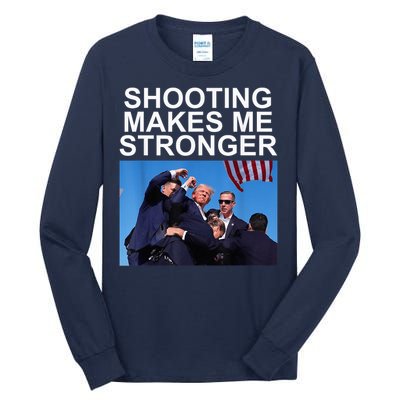 Trump 2024 Us Flag Donald Trump Election Rally Shooting 2024 Tall Long Sleeve T-Shirt