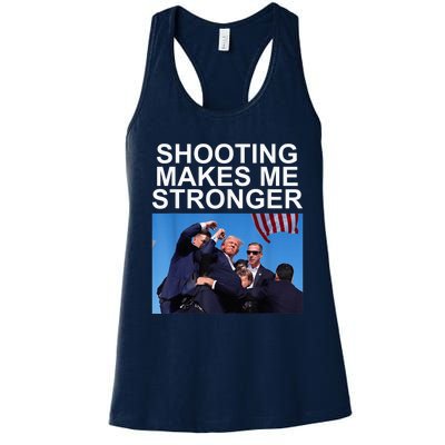 Trump 2024 Us Flag Donald Trump Election Rally Shooting 2024 Women's Racerback Tank