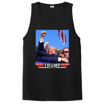 Trump 2024 Us Flag Donald Trump Election Rally Shooting 2024 PosiCharge Competitor Tank