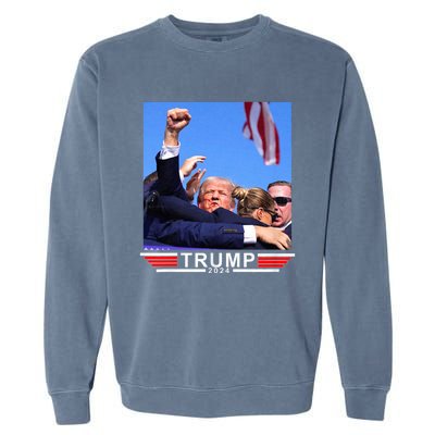 Trump 2024 Us Flag Donald Trump Election Rally Shooting 2024 Garment-Dyed Sweatshirt