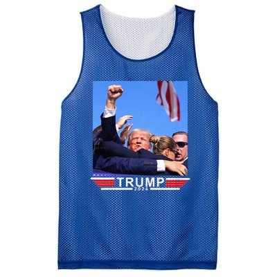 Trump 2024 Us Flag Donald Trump Election Rally Shooting 2024 Mesh Reversible Basketball Jersey Tank