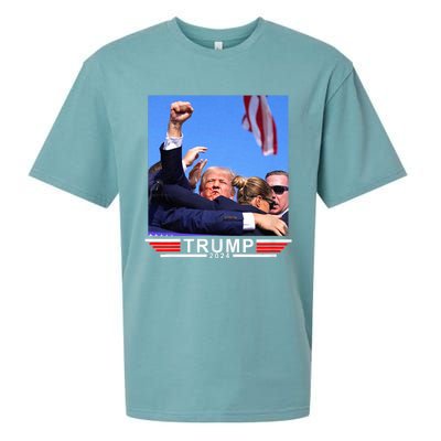 Trump 2024 Us Flag Donald Trump Election Rally Shooting 2024 Sueded Cloud Jersey T-Shirt