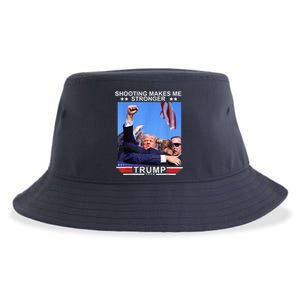 Trump 2024 Us Flag Donald Trump Election Rally Shooting 2024 Sustainable Bucket Hat