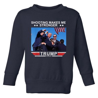 Trump 2024 Us Flag Donald Trump Election Rally Shooting 2024 Toddler Sweatshirt