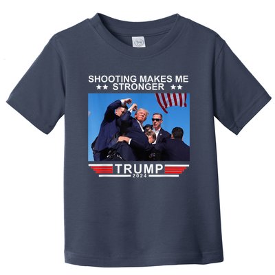 Trump 2024 Us Flag Donald Trump Election Rally Shooting 2024 Toddler T-Shirt