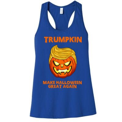 Trumpkin 2024 Usa Make Halloween Great Again Funny Women's Racerback Tank