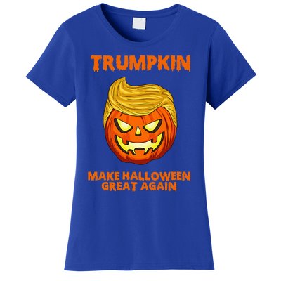 Trumpkin 2024 Usa Make Halloween Great Again Funny Women's T-Shirt