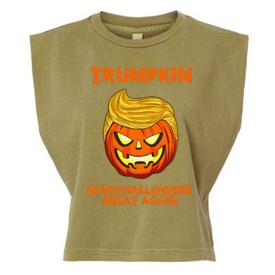 Trumpkin 2024 Usa Make Halloween Great Again Funny Garment-Dyed Women's Muscle Tee