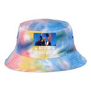 Trump 2024 Us Flag Donald Trump Election Rally Shooting 2024 Tie Dye Newport Bucket Hat