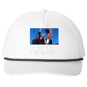 Trump 2024 Us Flag Donald Trump Election Rally Shooting 2024 Snapback Five-Panel Rope Hat