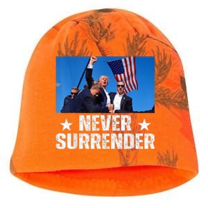 Trump 2024 Us Flag Donald Trump Election Rally Shooting 2024 Kati - Camo Knit Beanie