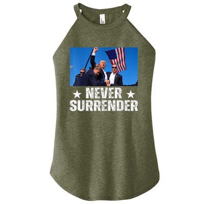 Trump 2024 Us Flag Donald Trump Election Rally Shooting 2024 Women’s Perfect Tri Rocker Tank