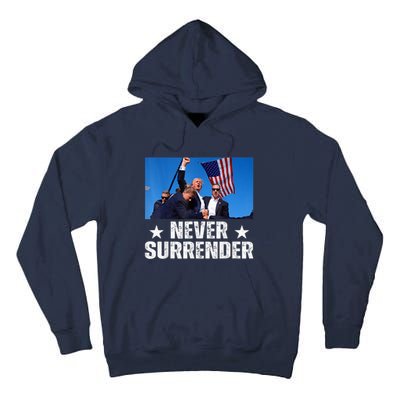 Trump 2024 Us Flag Donald Trump Election Rally Shooting 2024 Tall Hoodie