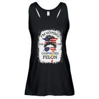 Trump 2024 Voting Convicted Felon Ladies Essential Flowy Tank