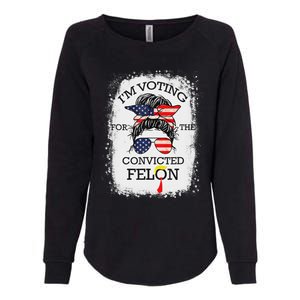 Trump 2024 Voting Convicted Felon Womens California Wash Sweatshirt