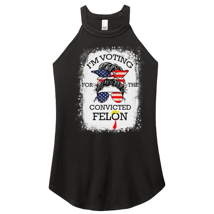 Trump 2024 Voting Convicted Felon Women's Perfect Tri Rocker Tank