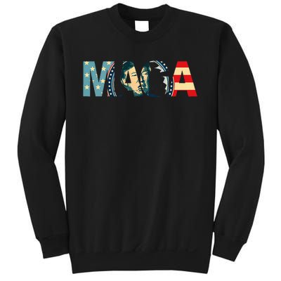 Trump 2020 Voted Maga American Flag Sweatshirt