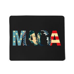 Trump 2020 Voted Maga American Flag Mousepad