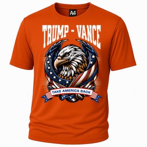 Trump 2024 Vance Take America Back Campaign Cooling Performance Crew T-Shirt