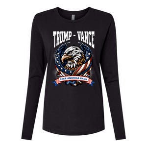 Trump 2024 Vance Take America Back Campaign Womens Cotton Relaxed Long Sleeve T-Shirt