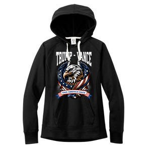 Trump 2024 Vance Take America Back Campaign Women's Fleece Hoodie