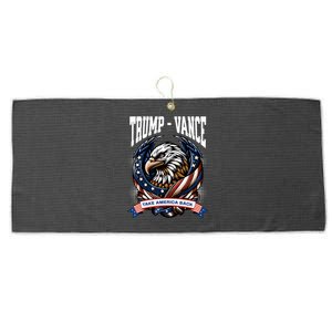 Trump 2024 Vance Take America Back Campaign Large Microfiber Waffle Golf Towel