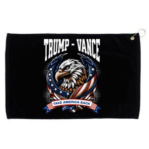 Trump 2024 Vance Take America Back Campaign Grommeted Golf Towel