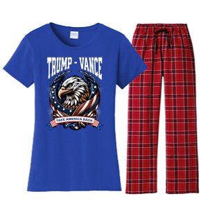 Trump 2024 Vance Take America Back Campaign Women's Flannel Pajama Set