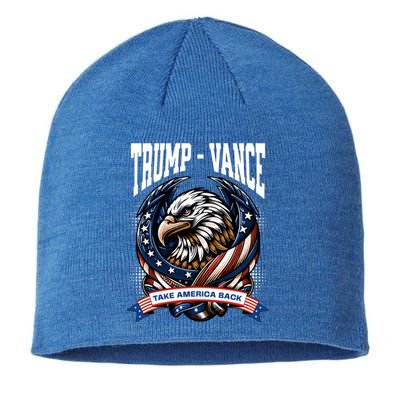 Trump 2024 Vance Take America Back Campaign Sustainable Beanie