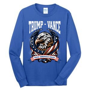 Trump 2024 Vance Take America Back Campaign Tall Long Sleeve T-Shirt