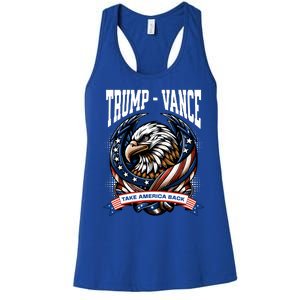 Trump 2024 Vance Take America Back Campaign Women's Racerback Tank