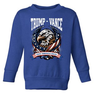 Trump 2024 Vance Take America Back Campaign Toddler Sweatshirt