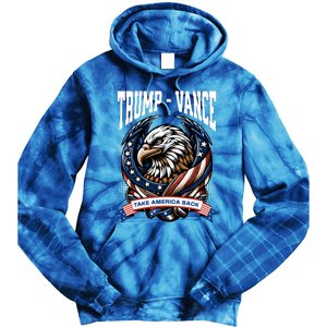 Trump 2024 Vance Take America Back Campaign Tie Dye Hoodie