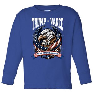 Trump 2024 Vance Take America Back Campaign Toddler Long Sleeve Shirt