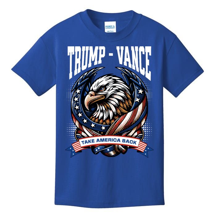 Trump 2024 Vance Take America Back Campaign Kids T-Shirt