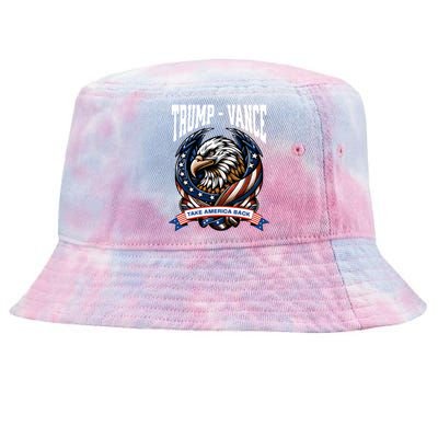 Trump 2024 Vance Take America Back Campaign Tie-Dyed Bucket Hat