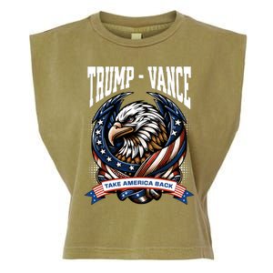 Trump 2024 Vance Take America Back Campaign Garment-Dyed Women's Muscle Tee