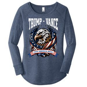 Trump 2024 Vance Take America Back Campaign Women's Perfect Tri Tunic Long Sleeve Shirt