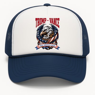 Trump 2024 Vance Take America Back Campaign Trucker Hat