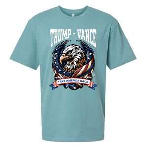 Trump 2024 Vance Take America Back Campaign Sueded Cloud Jersey T-Shirt