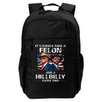 Trump 2024 Vance 2028 Funny Felon Hillbilly Fix Backpack