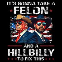 Trump 2024 Vance 2028 Funny Felon Hillbilly Fix Backpack