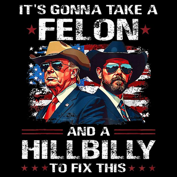 Trump 2024 Vance 2028 Funny Felon Hillbilly Fix Backpack