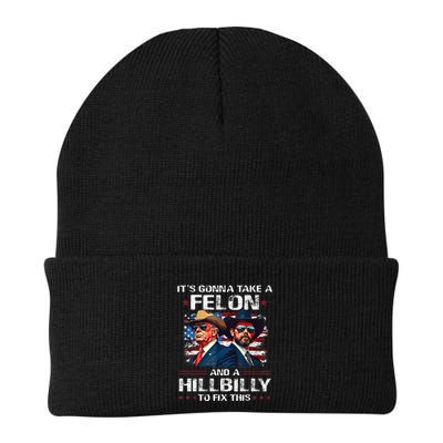 Trump 2024 Vance 2028 Funny Felon Hillbilly Fix Beanie