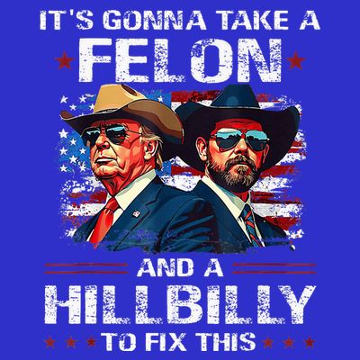 Trump 2024 Vance 2028 Funny Felon Hillbilly Fix T-Shirt