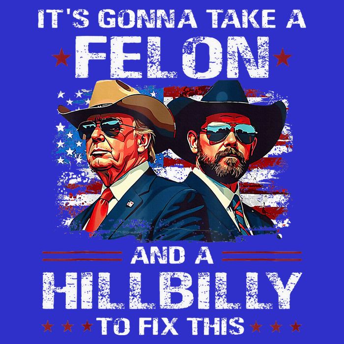 Trump 2024 Vance 2028 Funny Felon Hillbilly Fix 16 in Basic Backpack
