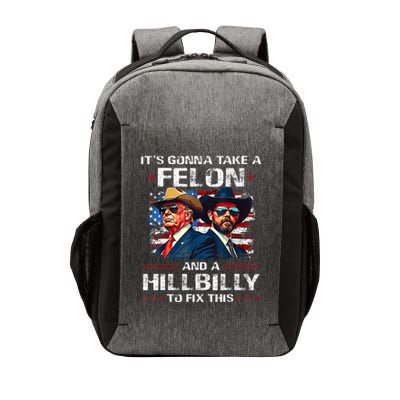 Trump 2024 Vance 2028 Funny Felon Hillbilly Fix Vector Backpack